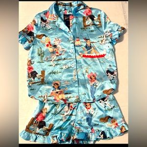 Girls, cowboy PJ set